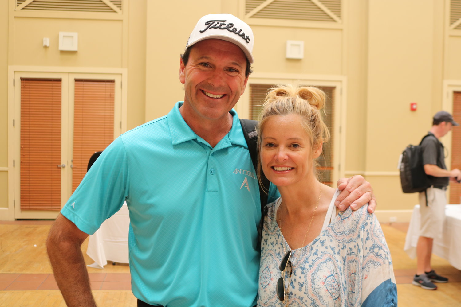 Len Mattiace and Tabitha Furyk at the golf tournament at Sawgrass Country Club